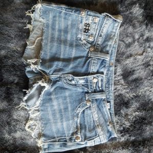Miss Me Distressed Denim Shorts